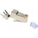 FE-HQ6A2-50PG / Conector RJ45 macho para cable FTP Cat. 6A (alta calidad 50µ) Keynet