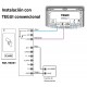 S8-DUAL / Control acceso antivandálico RFID EM + MIFARE con clonación Ixon