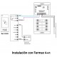 S8-DUAL / Control acceso antivandálico RFID EM + MIFARE con clonación Ixon