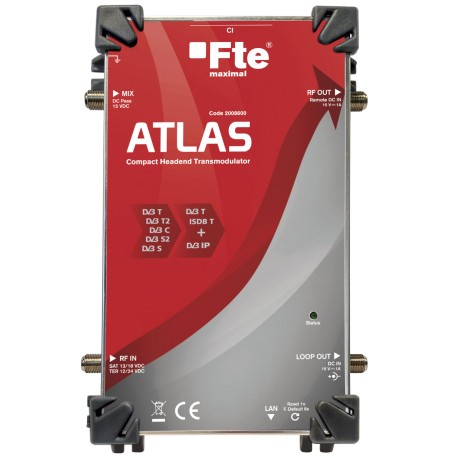 ATLAS / Transmodulador compacto digital DVB-S2 a DVB-T ATLAS Fte