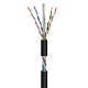 WIR-9073 / Cable UTP Categoría 6 PE negro CCA (305m) Nimo