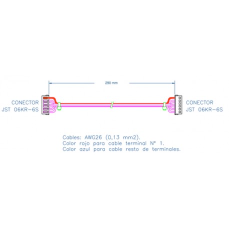 2546 / Cable largo módulo CONNECT DUOX (29cm) Fermax