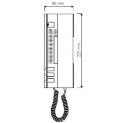 1134/1 - Teléfono analógico llamada electrónica 4+N serie Utopia Urmet