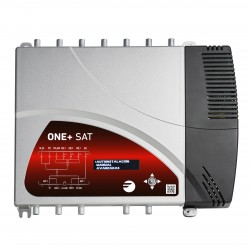 ONE+SAT / Central de amplificación programable 7 entradas con SAT Ikusi