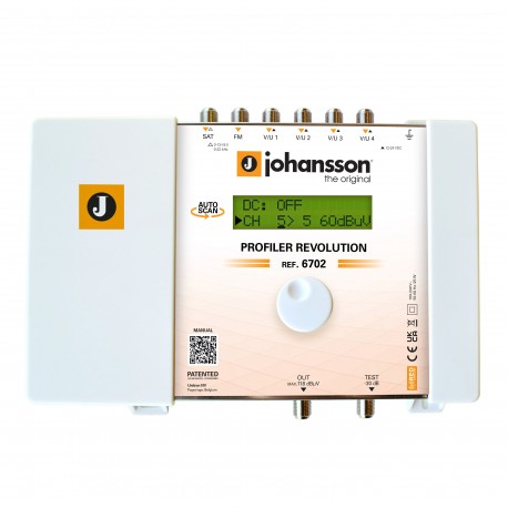 PROFILER REVOLUTION SAT (6702) / Cabecera Procesadora 6 entradas TER/SAT 32 filtros Johansson