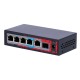 SF-POE-EXT0604GF60 / Extensor PoE 10/100/1000Mbps 4 Puertos +2 Safire