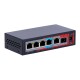 SF-POE-EXT0604GF60 / Extensor PoE 10/100/1000Mbps 4 Puertos +2 Safire