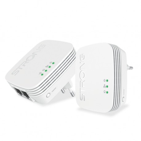 POWERLINE-600WF-M / Kit Powerline WiFi (600Mbps) mini Strong