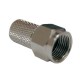 FHQ-T / Conector F para cable coaxial 6,8mm HQ con junta tórica Fte