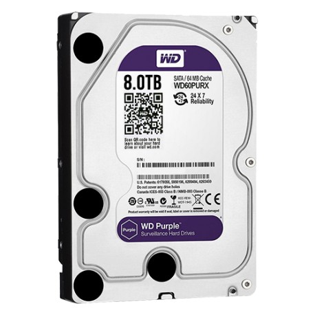 HD 8TB / Disco duro SATA especial para CCTV 8TB Western Digital