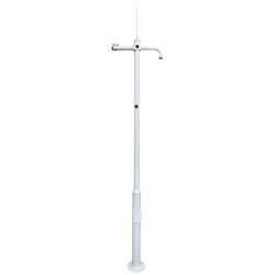 POLE-450-D / Báculo acero galvanizado IP65 para CCTV (4,5m)