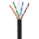 CAS/PUTP-C6 - Cable UTP CU Categoría 6 PE negro   Cu  (305m)